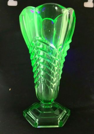 Vintage Davidson Uranium Green Glass 