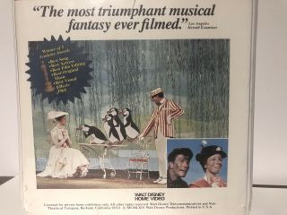 Vintage Mary Poppins 1980 Walt Disney Home Video Clamshell VHS 23VS 3