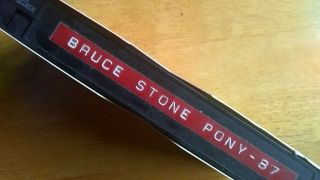 Vtg Bruce Springsteen Live Concert Vhs Cassette Tape Stone Pony,  Asbury Park Nj