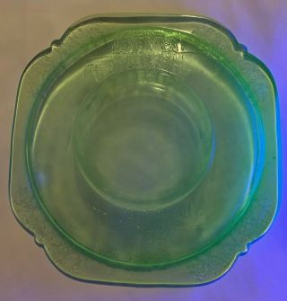 Vintage Green Parrot Sylvan Federal 1 1/8 In Deep Soup Bowl -