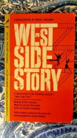 West Side Story Novelization By Irving Shulman/cardinal Pb/giant Ed 1961