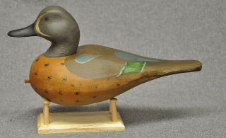 East Coast style Blue - Wing Teal drake duck decoy paint WMW 6