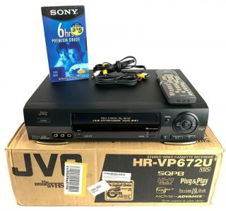Jvc Hr - Vp672u Vcr Video Cassette Recorder Vhs Player 4 Heads Hifi
