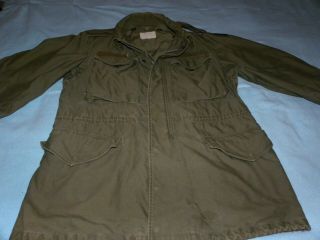 Vintage 50s Korean War Us Army Green Military M - 1951 M51 Field Jacket Size S/reg