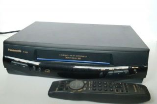 Panasonic Omnivision Pv8450 Vhs Vcr Video Cassette Player Hi - Fi With Remote