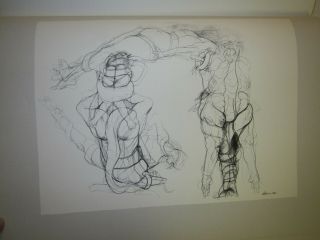 Drawings for Dante ' s Inferno by Rico Lebrun - Two Signed Lithographs 8