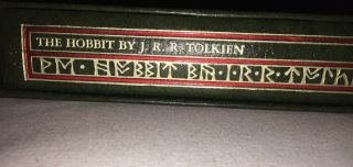 The Hobbit by J.  R.  Tolkien Leather Bound Deluxe Collector ' s Slipcase 4