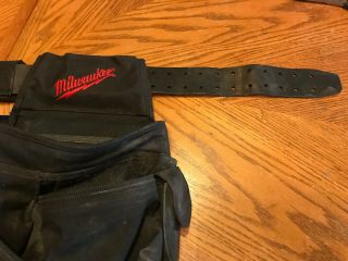Vintage Milwaukee Contractor Work Leather Tool Belt 2
