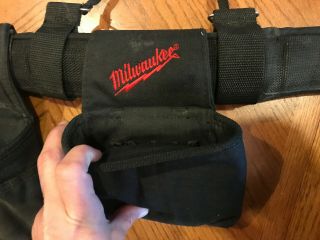 Vintage Milwaukee Contractor Work Leather Tool Belt 5