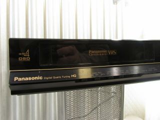 Omnivision Panasonic Video Cassette Player Recorder Vcr Pv 4850 W Remote