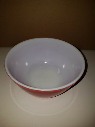 Vintage Pyrex Red Mixing Bowl 402 1½ Qt.  Primary Colors Nesting Bowl 2