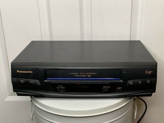 Panasonic PV - V4520 VCR VHS Player Omnivision 4 Head Hi - fi Stereo VCR No Remote 5