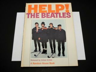 Vintage 1965 - The Beatles - Help - Movie Picture Book & Lyrics - Random House