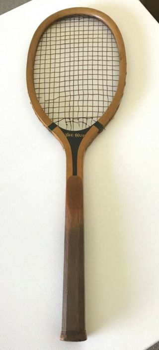 Vintage Wood Wooden Wright & Ditson Tennis Racket Racquet The Hub