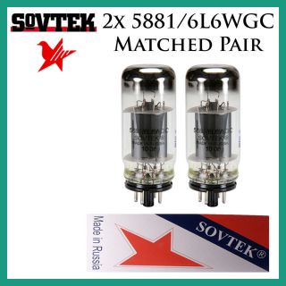 2x Sovtek 5881 / 6l6wgc / 6l6 | Matched Pair / Duet / Two | Power Tubes