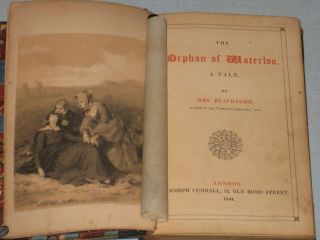 1844 Book The Orphan Of Waterloo By Mrs.  Blackford