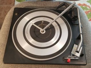Vintage Garrard Turntable Record Player 2025tc Plays 16 33 45 78 Rpm