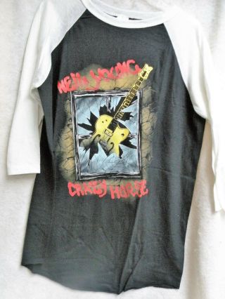 Vtg Neil Young Crazy Horse Garage 1986 T Shirt Xl 3rd Best Garage Band