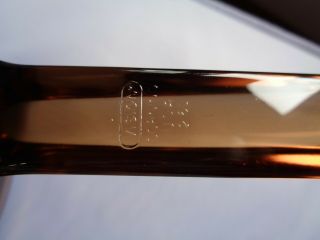4 pc Corning Vision Pyrex Glass Amber Brown 2.  5L & 1L Pot w/Lid Nonstick Vtg. 8