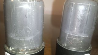 TEST NOS CODE MATCHED Pair RCA 6SL7GT SMOKED GREY GLASS Audio/Radio Tube TV - 7 4