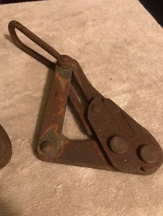 2 Vintage M.  KLEIN & SONS Cable/Wire Puller 1613 - 30 5