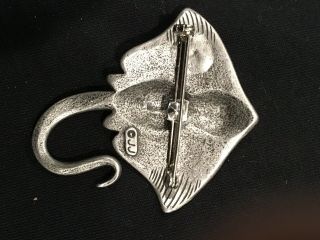 One Of A Kind vintage designer JJ Manatee brooch pin 3