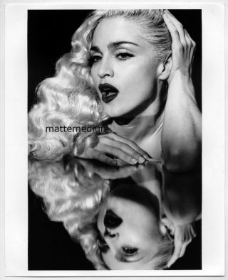 M08c Madonna Vogue Video Vintage 1990s Black White 8x10 Photo =david Fincher=