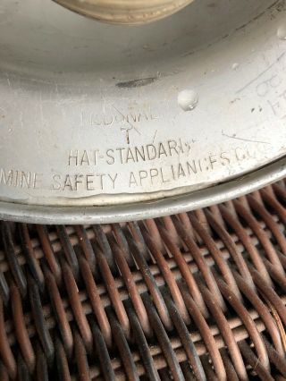 Vintage Aluminum McDonald T Standard Hard Hat Mine Safety Appliances Co.  W LINER 4