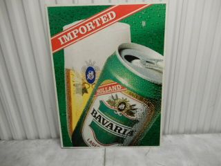 Bavaria Beer Vintage Sign Metal Great Graphics Large