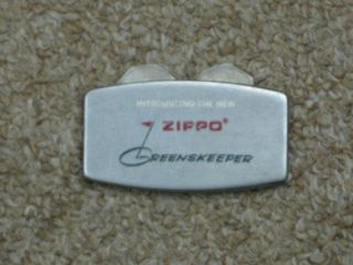 Vintage Zippo Ball Marker/divot Tool - " Introducing The " (749)