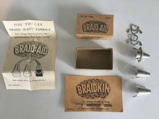 Vintage Braid - Aid Set Of 3 In Rug Braiding Tools & Braidkin