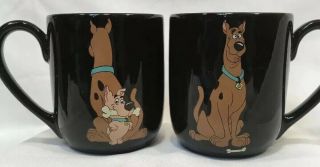2 Warner Bros Studio Store Scooby Doo Scrappy Coffee Mugs Cartoon Network Wb Vtg