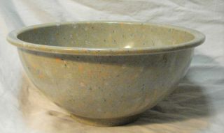 Vintage Texas Ware Confetti Mixing Bowl 118 10 " Splatter Green - Gray Multicolors