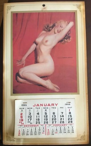 Marilyn Monroe Golden Dreams Calendar 1955 Complete Vintage