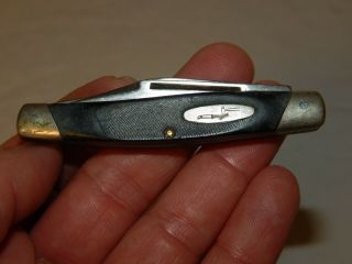 Vintage Buck 303 Pocket Knife Usa Knife.  Champion Monogram On Main Blade
