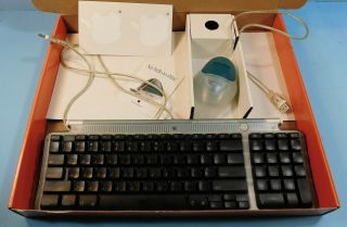 Vintage Apple Imac M2452 Keyboard With Usb Port And Mouse