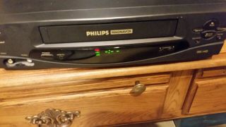 Philips Magnavox Vrz242at21 4 Head Vcr Video Cassette Recorder Vhs Player W Cord