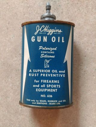Vintage Jc Higgins Lead Top Gun Oil Can Oiler