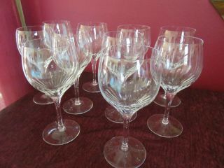 Vintage Lenox Set 10 Crystal Stem Balloon Wine Glasses 7 " H 6 Oz " Radiance "