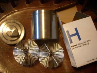 Vintage Hansa Stainless Steel Film Processing Canister 35 Mm
