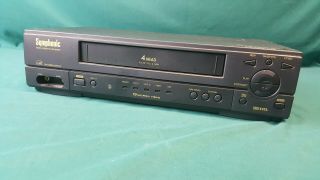 Symphonic Sl240c 4 Head Video Cassette Recorder Vcr Vhs Tape Player