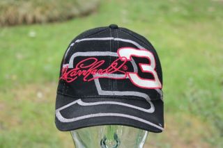 Vintage Dale Earnhardt Large Signature And 3 Logo Snapback Hat