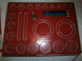 Vintage 1967 Kenner ' s SPIROGRAPH Set No.  401 With Pins Pens Board Box 2