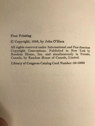 John O’Hara “A Family Party” First Edition 1st Printing 1956 - 2