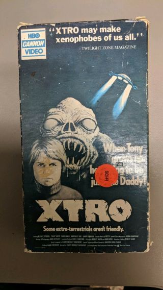 Vtg 1983 Xtro Hbo Cannon Vhs Horror Scifi Cult Alien Bloody Harry Davenport