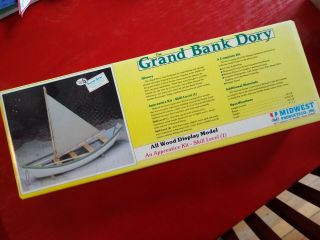 1988 Midwest The Grand Bank Dory,  Wood Model Kit,  Vintage.