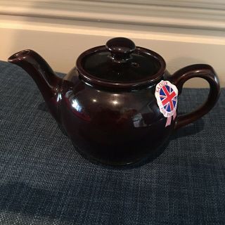Sadler Fine English Vintage Teapot Brown 2 Cup Ceramic