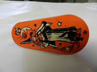 Vintage Halloween Noise Maker - Witch With Broom - Owl - Black Cat