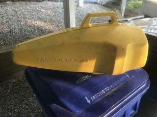 Vintage Yellow Plastic Mcculloch Chainsaw Case 26.  5 In Long