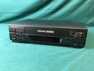 Philips Vra641 4 Head Hi - Fi Vcr Video Cassette Recorder Vhs Tape Player